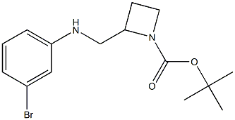 1-BOC-2-[(3-BROMO-PHENYL)-AMINOMETHYL]-AZETIDINE Struktur