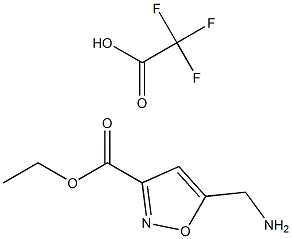 ETHYL 5-(AMINOMETHYL)ISOXAZOLE-3-CARBOXYLATE TRIFLUOROACETATE Struktur