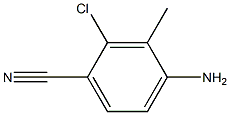 4-AMINO-2-CHLORO-3-METHYL-BENZONITRILE Struktur