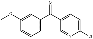 2-CHLORO-5-(3-METHOXYBENZOYL)PYRIDINE Struktur