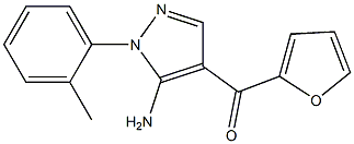 (5-AMINO-1-O-TOLYL-1H-PYRAZOL-4-YL)(FURAN-2-YL)METHANONE Struktur