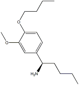 (1R)-1-(4-BUTOXY-3-METHOXYPHENYL)PENTYLAMINE Struktur