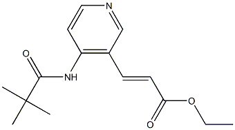 3-[4-(2,2-DIMETHYL-PROPIONYLAMINO)-PYRIDIN-3-YL]-ACRYLIC ACID ETHYL ESTER Struktur