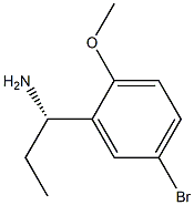 (1S)-1-(5-BROMO-2-METHOXYPHENYL)PROPYLAMINE Struktur