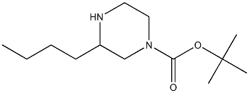 3-BUTYL-PIPERAZINE-1-CARBOXYLIC ACID TERT-BUTYL ESTER Struktur