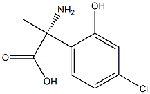 (2R)-2-AMINO-2-(4-CHLORO-2-HYDROXYPHENYL)PROPANOIC ACID Struktur