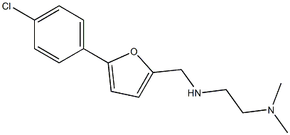 N1-((5-(4-CHLOROPHENYL)-2-FURYL)METHYL)-N2,N2-DIMETHYLETHANE-1,2-DIAMINE Struktur