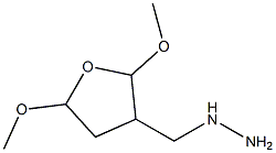 (2,5-DIMETHOXY-TETRAHYDRO-FURAN-3-YLMETHYL)-HYDRAZINE Struktur