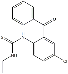 N-(2-BENZOYL-4-CHLOROPHENYL)-N'-ETHYLTHIOUREA Struktur