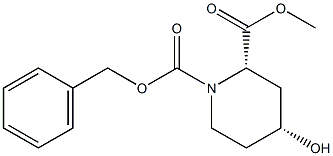 CBZ-(2S, 4R)-4-HYDROXY-PIPERIDINE-2-CARBOXYLIC ACID METHYL ESTER Struktur