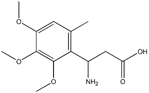 3-AMINO-3-(2,3,4-TRIMETHOXY-6-METHYL-PHENYL)-PROPIONIC ACID Struktur