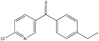 2-CHLORO-5-(4-ETHYLTHIOBENZOYL)PYRIDINE Struktur