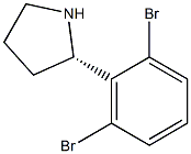 (2S)-2-(2,6-DIBROMOPHENYL)PYRROLIDINE Struktur