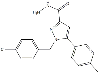 1-(4-CHLOROBENZYL)-5-P-TOLYL-1H-PYRAZOLE-3-CARBOHYDRAZIDE Struktur