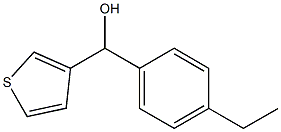 4-ETHYLPHENYL-(3-THIENYL)METHANOL Struktur