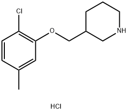 2-CHLORO-5-METHYLPHENYL3-PIPERIDINYLMETHYL ETHER HYDROCHLORIDE Struktur