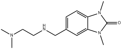 5-[(2-DIMETHYLAMINO-ETHYLAMINO)-METHYL]-1,3-DIMETHYL-1,3-DIHYDRO-BENZOIMIDAZOL-2-ONE Struktur