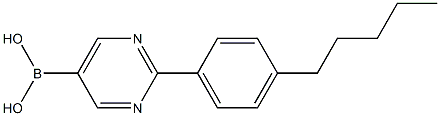 2-(4-PENTYLPHENYL)PYRIMIDINE-5-BORONIC ACID Struktur