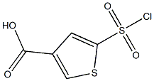 5-(CHLOROSULFONYL)THIOPHENE-3-CARBOXYLIC ACID Struktur