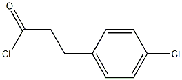 3-(P-CHLOROPHENYL) PROPIONYL CHLORIDE Struktur