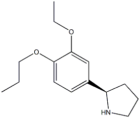 4-((2R)PYRROLIDIN-2-YL)-2-ETHOXY-1-PROPOXYBENZENE Struktur