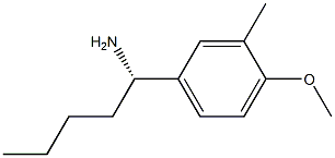 (1S)-1-(4-METHOXY-3-METHYLPHENYL)PENTYLAMINE Struktur