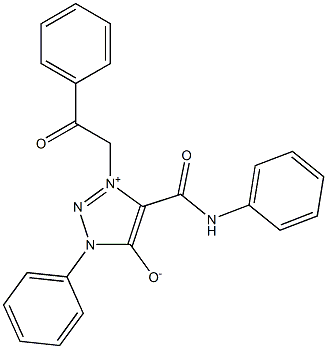 4-(ANILINOCARBONYL)-3-(2-OXO-2-PHENYLETHYL)-1-PHENYL-1H-1,2,3-TRIAZOL-3-IUM-5-OLATE Structure