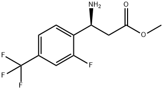 METHYL (3S)-3-AMINO-3-[2-FLUORO-4-(TRIFLUOROMETHYL)PHENYL]PROPANOATE Struktur