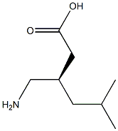 (3R)-3-(AMINOMETHYL)-5-METHYLHEXANOIC ACID Struktur