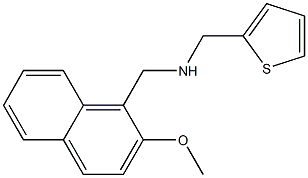 1-(2-METHOXY-1-NAPHTHYL)-N-(THIEN-2-YLMETHYL)METHANAMINE Struktur