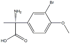 (2R)-2-AMINO-2-(3-BROMO-4-METHOXYPHENYL)PROPANOIC ACID Struktur