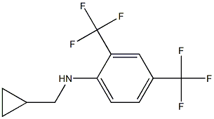 (1S)[2,4-BIS(TRIFLUOROMETHYL)PHENYL]CYCLOPROPYLMETHYLAMINE Struktur