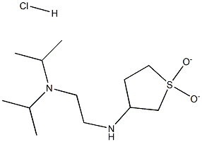 N'-(1,1-DIOXIDOTETRAHYDROTHIEN-3-YL)-N,N-DIISOPROPYLETHANE-1,2-DIAMINE HYDROCHLORIDE Struktur