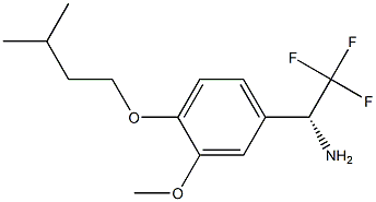 (1R)-2,2,2-TRIFLUORO-1-[3-METHOXY-4-(3-METHYLBUTOXY)PHENYL]ETHYLAMINE Struktur