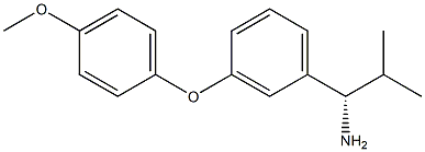 (1S)-1-[3-(4-METHOXYPHENOXY)PHENYL]-2-METHYLPROPYLAMINE Struktur