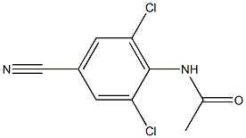 N-(2,6-DICHLORO-4-CYANOPHENYL)ACETAMIDE Struktur