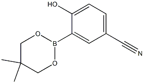 3-(5,5-DIMETHYL-1,3,2-DIOXABORINAN-2-YL)-4-HYDROXYBENZONITRILE Struktur