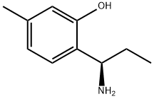 2-((1R)-1-AMINOPROPYL)-5-METHYLPHENOL Struktur