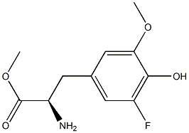 METHYL (2R)-2-AMINO-3-(5-FLUORO-4-HYDROXY-3-METHOXYPHENYL)PROPANOATE Struktur