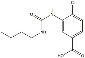 3-([(BUTYLAMINO)CARBONYL]AMINO)-4-CHLOROBENZOIC ACID Struktur