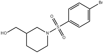 (1-[(4-BROMOPHENYL)SULFONYL]-3-PIPERIDINYL)METHANOL Struktur