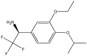 (1S)-1-[3-ETHOXY-4-(METHYLETHOXY)PHENYL]-2,2,2-TRIFLUOROETHYLAMINE Struktur