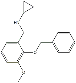 (1S)CYCLOPROPYL[3-METHOXY-2-(PHENYLMETHOXY)PHENYL]METHYLAMINE Struktur