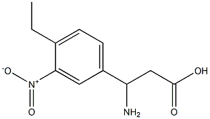 3-AMINO-3-(4-ETHYL-3-NITRO-PHENYL)-PROPIONIC ACID Struktur