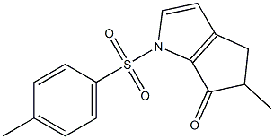 5-METHYL-1-(TOLUENE-4-SULFONYL)-4,5-DIHYDRO-1H-CYCLOPENTA[B]PYRROL-6-ONE Struktur