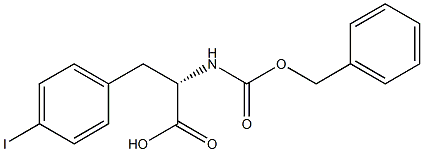 (S)-2-(CARBOBENZYLOXYAMINO)-3-(4-IODOPHENYL)PROPANOIC ACID Struktur