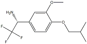 (1R)-2,2,2-TRIFLUORO-1-[3-METHOXY-4-(2-METHYLPROPOXY)PHENYL]ETHYLAMINE Struktur