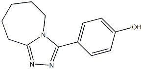 4-(6,7,8,9-TETRAHYDRO-5H-[1,2,4]TRIAZOLO[4,3-A]AZEPIN-3-YL)PHENOL Struktur