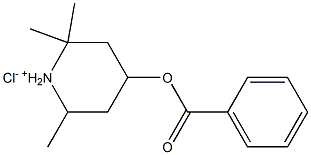 4-BENZOYLOXY-2,2,6-TRIMETHYL-PIPERIDINIUM CHLORIDE Struktur