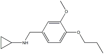 (1R)CYCLOPROPYL(3-METHOXY-4-PROPOXYPHENYL)METHYLAMINE Struktur